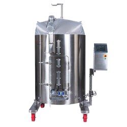 HyPerforma™ Single-Use Mixer, 1000 L, jacketed, DC motor, touchscreen  console, with load cells