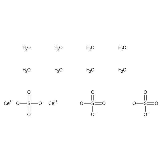 Sulfato de cerio(III) octahidrato, 99,99 %, (base de trazas metálicas), Thermo Scientific Chemicals