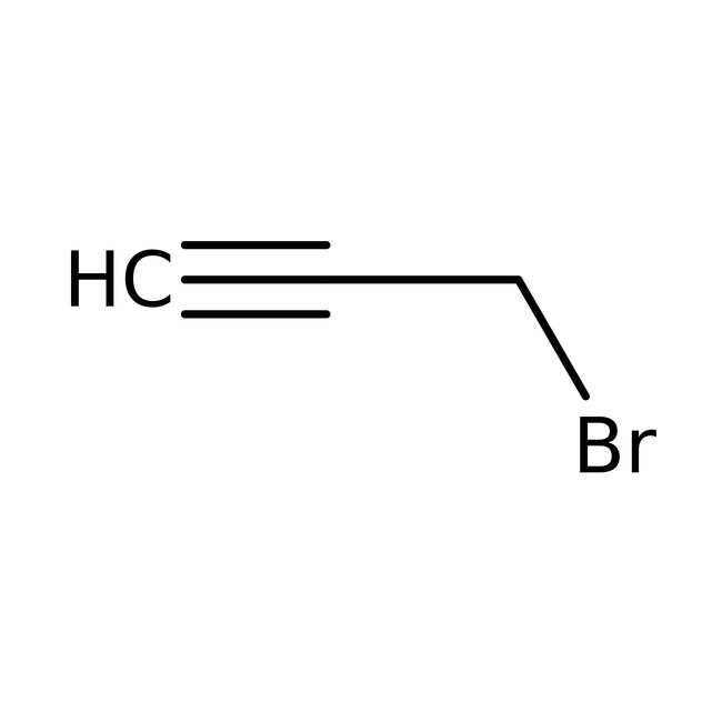 Propargyl bromide, 80wt.% solution in toluene, stabilized, AcroSeal&trade;, Thermo Scientific Chemicals