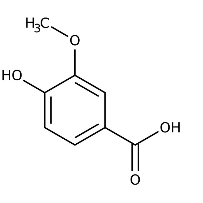4-Hydroxy-3-methoxybenzoic acid, 97+%, Thermo Scientific Chemicals