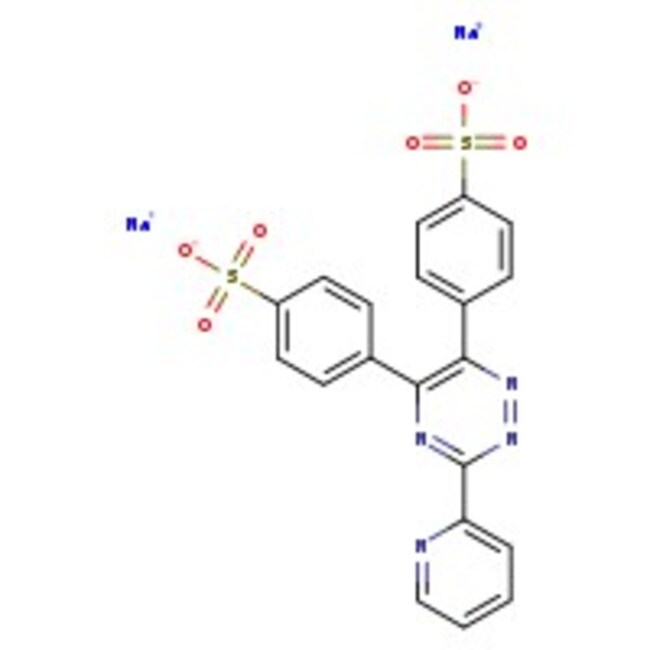 3-(2-Pyridyl)-5,6-diphenyl-1,2,4-triazine-p,p'-disulfonic acid, disodium salt hydrat, Thermo Scientific Chemicals