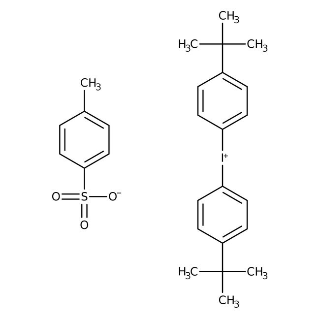 Bis(4-tert-butylphenyl)iodonium p-toluenesulfonate, Electronic grade, &ge;99% (metals basis), Thermo Scientific Chemicals