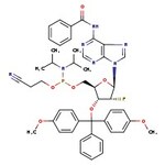 N6-Benzoyl-5'-O-(4,4'-dimethoxytrityl)-2'-fluoro-2'-deoxyadenosine-3'-(2-cyanoethyl diisopropylphosphoramidite), 98%