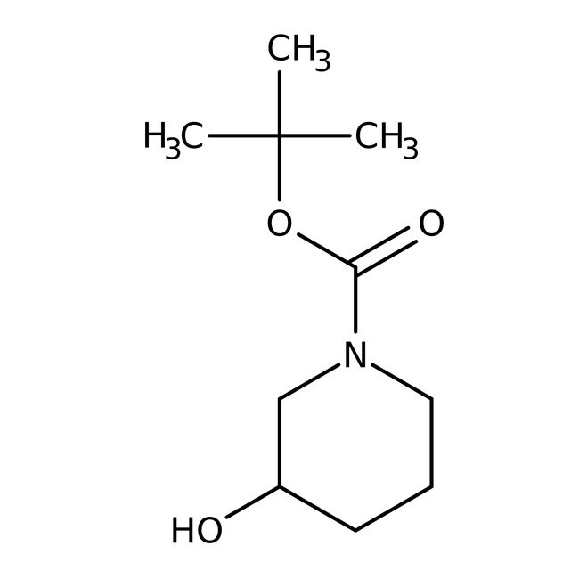 (S)-1-Boc-3-hydroxypiperidine, 97%, Thermo Scientific Chemicals