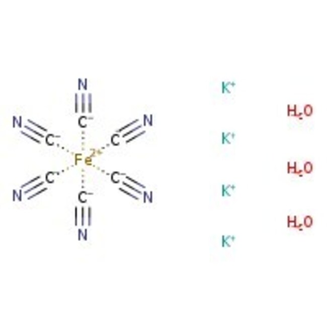 Ferrocyanure(II) de potassium trihydraté, +98 %, Thermo Scientific Chemicals
