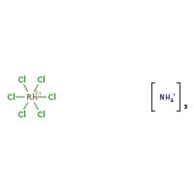 Ammonium hexachlororhodate(III) hydrate, Premion&trade;, 99.99% (metals basis), Thermo Scientific Chemicals