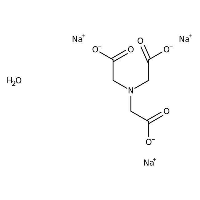 Nitrilotriacetic acid trisodium salt monohydrate, 98+%, Thermo Scientific Chemicals