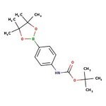 tert-Butyl-N-[4-(4,4,5,5-tetramethyl-1,3,2-dioxaborolan-2-yl)phenyl]carbamate, 97+%, Thermo Scientific Chemicals