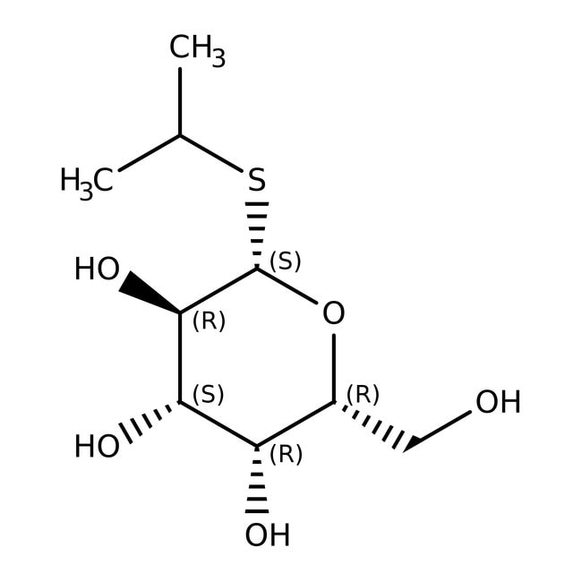Isopropyl-beta-D-thiogalactopyranoside (IPTG), Dioxane free, &gt;99%, Ultrapure, Thermo Scientific Chemicals