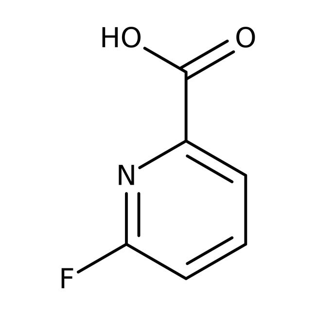 6-Fluoropyridine-2-carboxylic acid, 97%, Thermo Scientific Chemicals