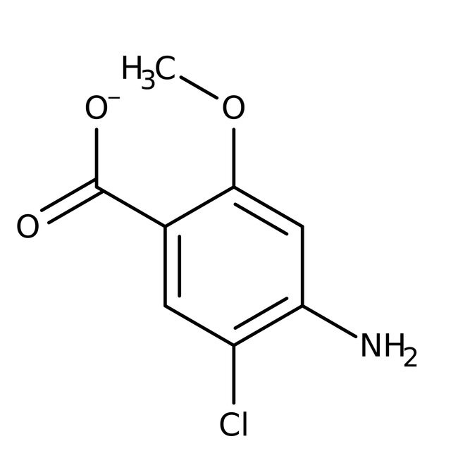 4-Amino-5-chloro-2-methoxybenzoic acid, 98+%, Thermo Scientific Chemicals