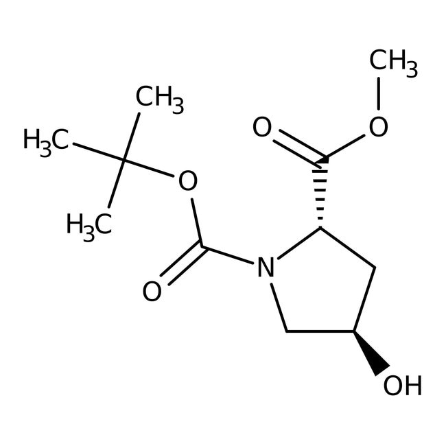 N-Boc-trans-4-hydroxy-L-proline methyl ester, 97%, Thermo Scientific Chemicals