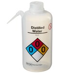 Nalgene&trade; Vented Unitary Right-to-Know LDPE Wash Bottles