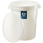 Nalgene&trade; Large Cylindrical HDPE Containers with Covers