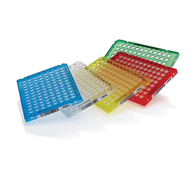 MicroAmp&trade; EnduraPlate&trade; Optical 96-Well Multicolor Reaction Plates with Barcode