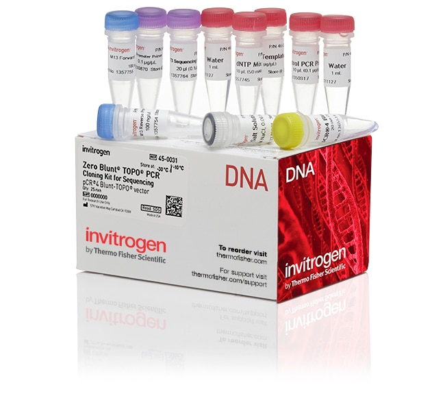 Zero Blunt&trade; TOPO&trade; PCR Cloning Kit for Sequencing, without competent cells