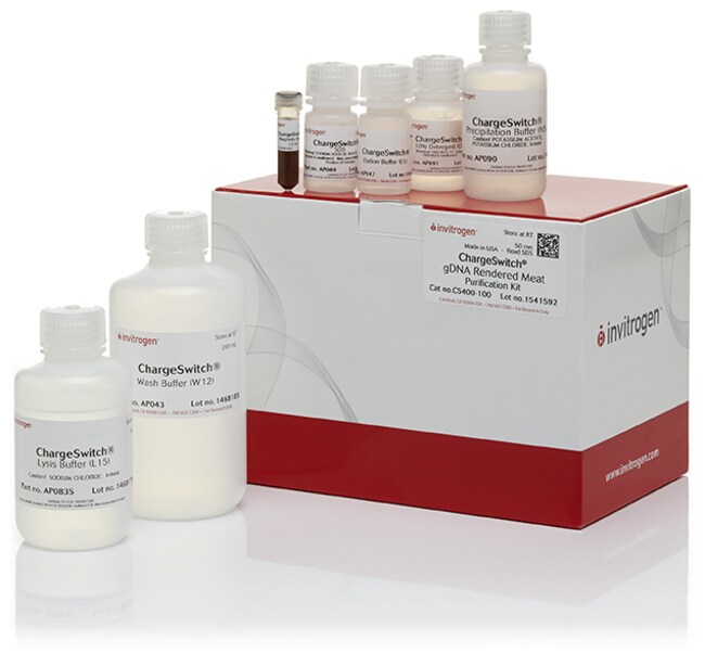 ChargeSwitch&trade; gDNA Rendered Meat Purification Kit