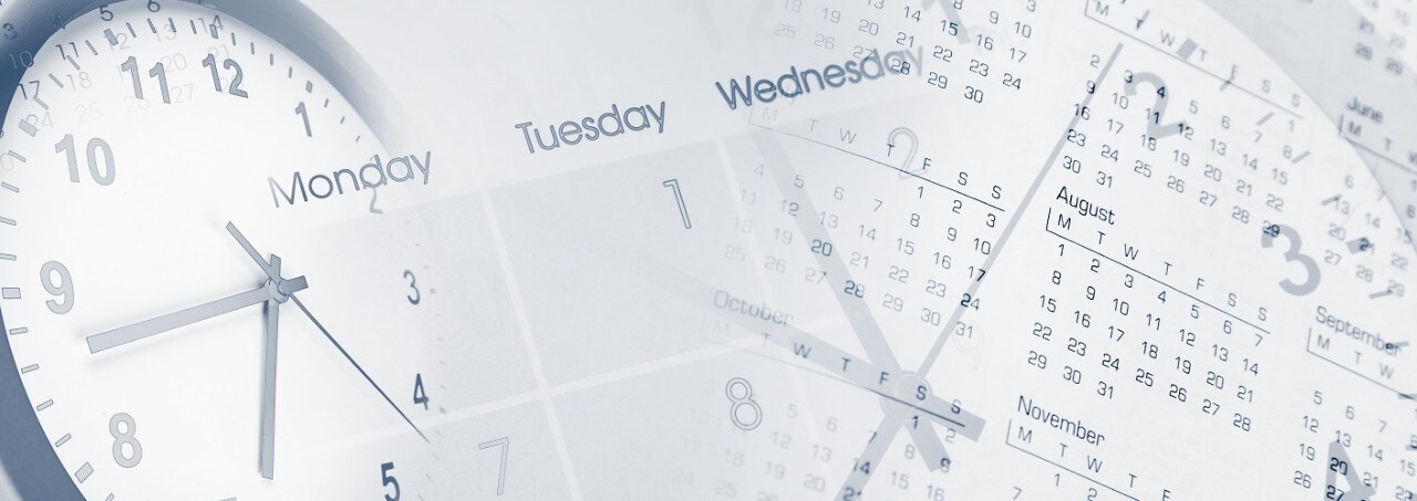 clock, watch, calendar showing allergies changing over time 