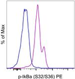 Phospho-IkB alpha (Ser32, Ser36) Antibody in Flow Cytometry (Flow)