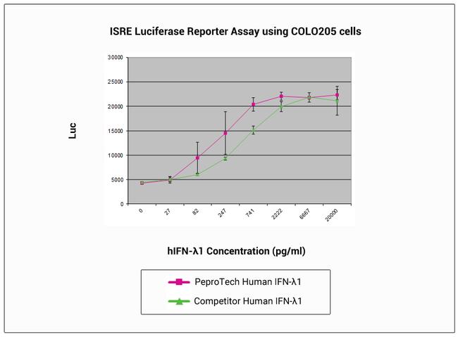 Human IL-29 (IFN lambda-1) Protein in Functional Assay (FN)