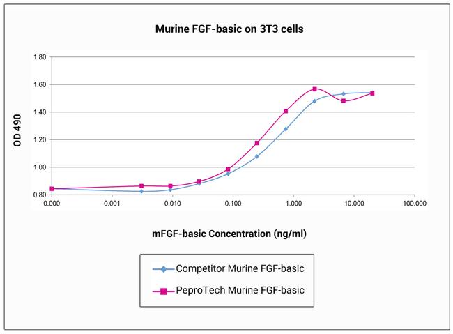 Mouse FGF-basic (FGF-2/bFGF) Protein in Functional Assay (FN)