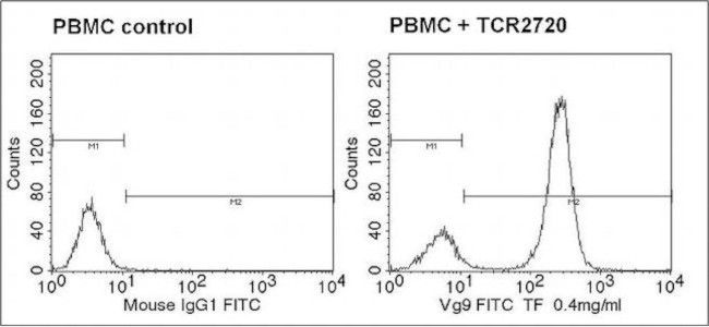 TCR V gamma 9 Antibody in Flow Cytometry (Flow)