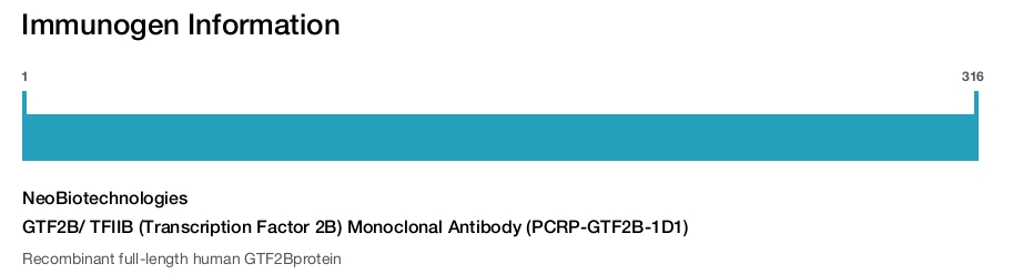 GTF2B/ TFIIB (Transcription Factor 2B) Monoclonal Antibody (PCRP-GTF2B-1D1)