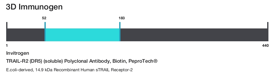 TRAIL-R2 (DR5) (soluble) Polyclonal Antibody, Biotin, PeproTech&reg;