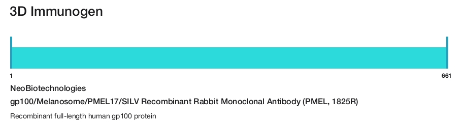 gp100/Melanosome/PMEL17/SILV Recombinant Rabbit Monoclonal Antibody (PMEL, 1825R)
