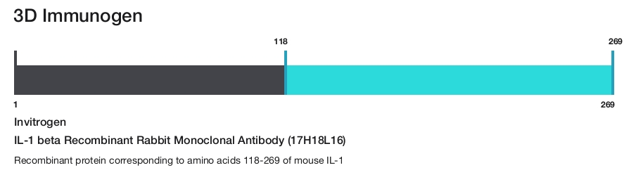 IL-1 beta Recombinant Rabbit Monoclonal Antibody (17H18L16)