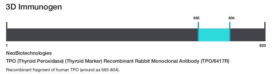 TPO (Thyroid Peroxidase) (Thyroid Marker) Recombinant Rabbit Monoclonal Antibody (TPO/6417R)
