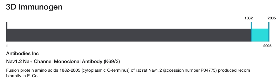 Nav1.2 Na+ Channel Monoclonal Antibody (K69/3)