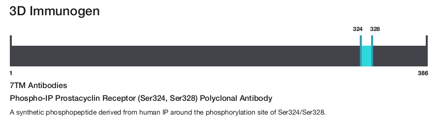 Phospho-IP Prostacyclin Receptor (Ser324, Ser328) Polyclonal Antibody