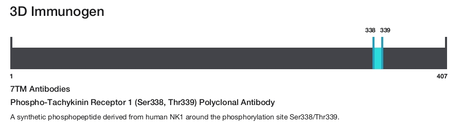 Phospho-Tachykinin Receptor 1 (Ser338, Thr339) Polyclonal Antibody