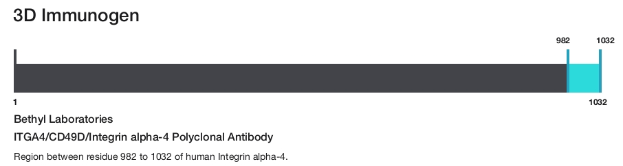 ITGA4/CD49D/Integrin alpha-4 Polyclonal Antibody