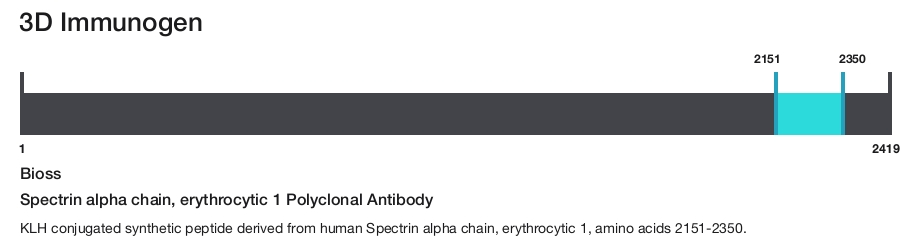 Spectrin alpha chain, erythrocytic 1 Polyclonal Antibody