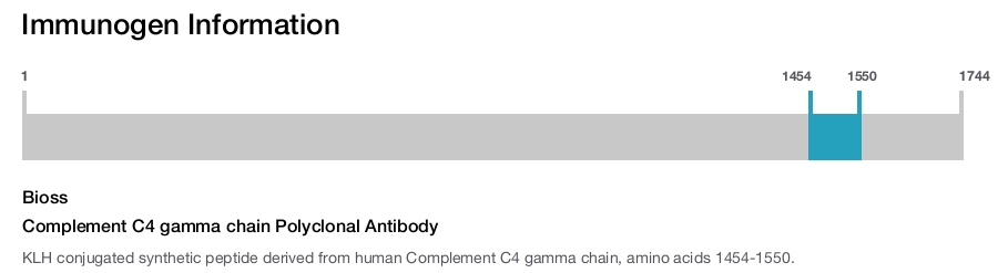 Complement C4 gamma chain Polyclonal Antibody