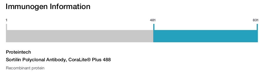 Sortilin Polyclonal Antibody, CoraLite&reg; Plus 488