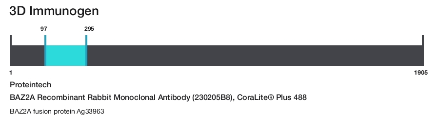 BAZ2A Recombinant Rabbit Monoclonal Antibody (230205B8), CoraLite&reg; Plus 488
