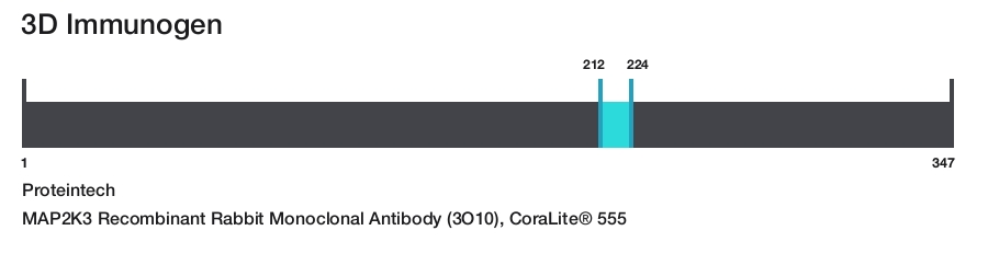 MAP2K3 Recombinant Rabbit Monoclonal Antibody (3O10), CoraLite&reg; 555