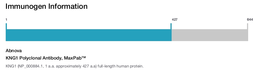 KNG1 Polyclonal Antibody, MaxPab™