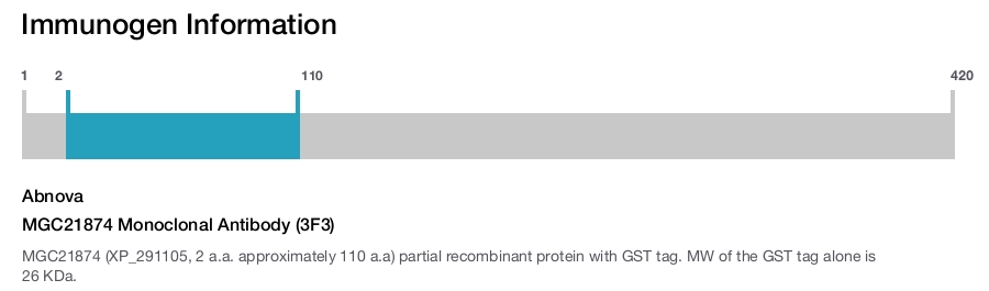 MGC21874 Monoclonal Antibody (3F3)