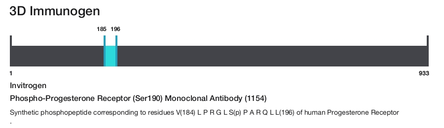 Phospho-Progesterone Receptor (Ser190) Monoclonal Antibody (1154)