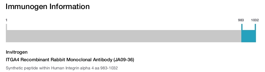ITGA4 Recombinant Rabbit Monoclonal Antibody (JA09-36)