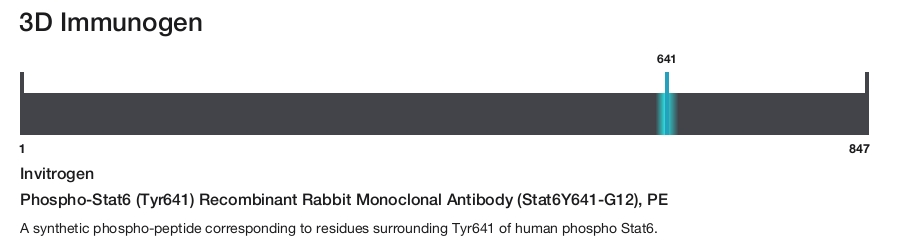 Phospho-Stat6 (Tyr641) Recombinant Rabbit Monoclonal Antibody (Stat6Y641-G12), PE
