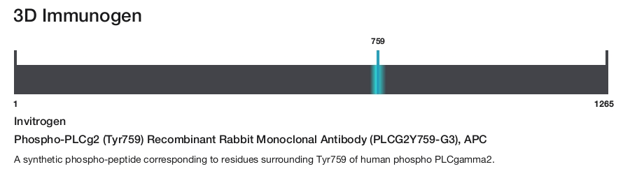 Phospho-PLCg2 (Tyr759) Recombinant Rabbit Monoclonal Antibody (PLCG2Y759-G3), APC