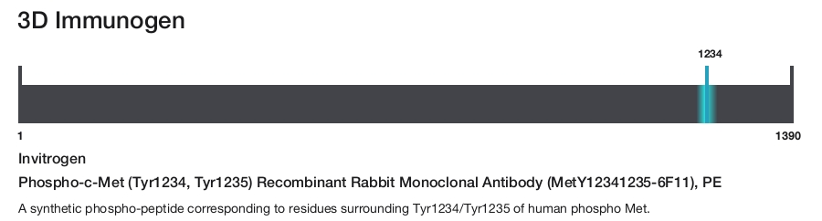 Phospho-c-Met (Tyr1234, Tyr1235) Recombinant Rabbit Monoclonal Antibody (MetY12341235-6F11), PE