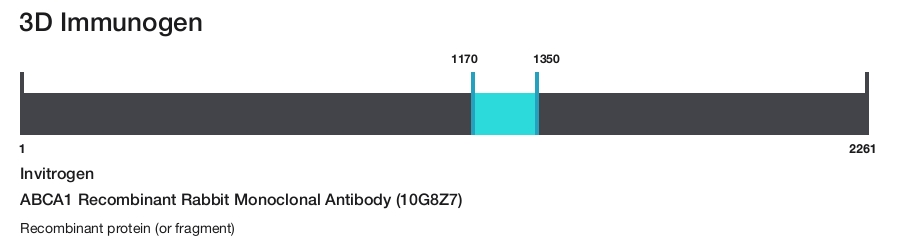 ABCA1 Recombinant Rabbit Monoclonal Antibody (10G8Z7)