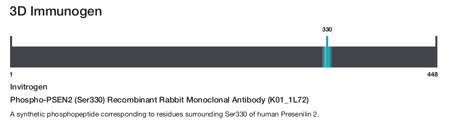 Phospho-PSEN2 (Ser330) Recombinant Rabbit Monoclonal Antibody (K01_1L72)