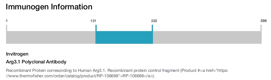 Arg3.1 Polyclonal Antibody